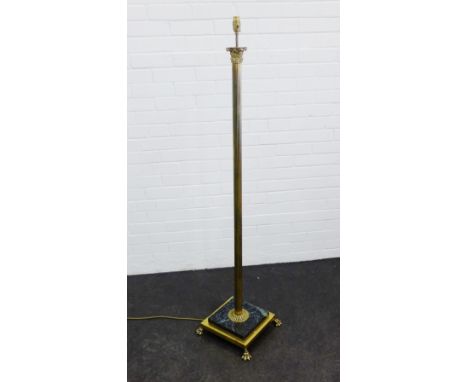 Brass standard lamp, 150cm 