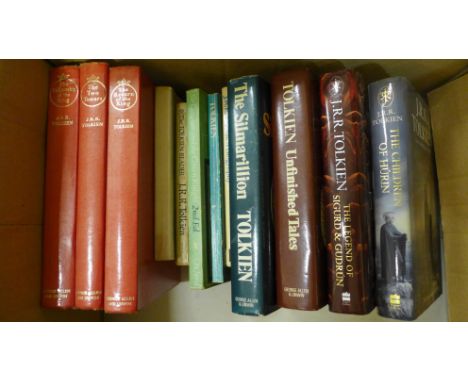 A collection of Thirteen JRR Tolkein books, including two first editions and 1967 edition of 'Lord of the Rings'. 