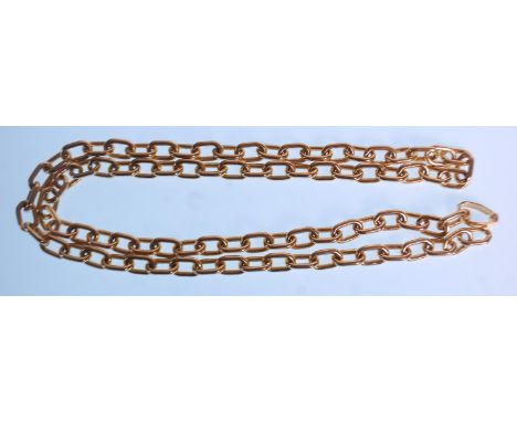 Christian Dior - A vintage gold tone chain necklace by Christian Dior. Marks to clasp. Measures 34 inches long.&nbsp;