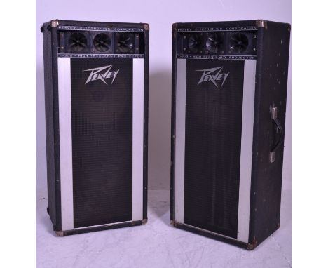 A good large pair of Peavey Electronics Corporation speakers. Model T-300 High Frequency Projector. Finished in black. Measur