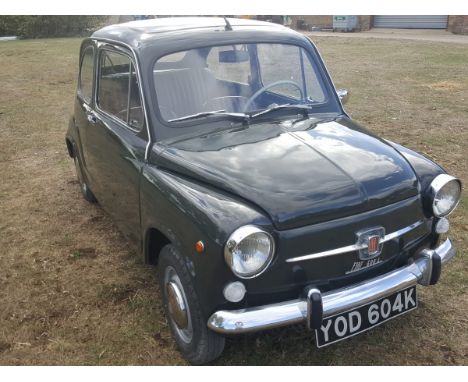 Fiat 600 1971 - This very straight and solid Fiat 600 was recently imported from Europe and is now fully UK registered on its