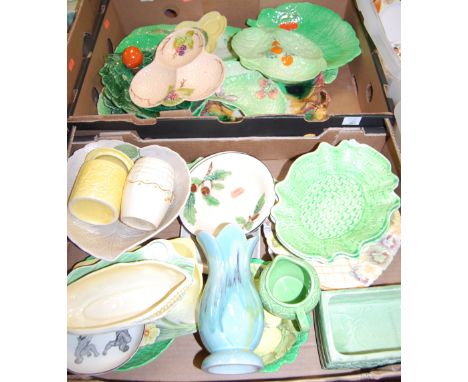 Two boxes containing a quantity of mainly Sylvac and Carltonware tablewares