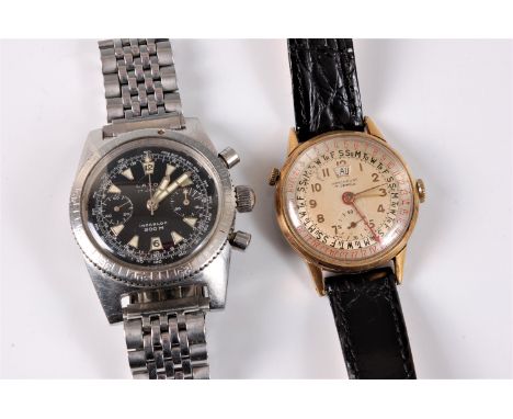 A gentleman's Immerfort Triple Date wristwatch and a gentleman's Latour wristwatch, the Immerfort Triple Date manual wristwat