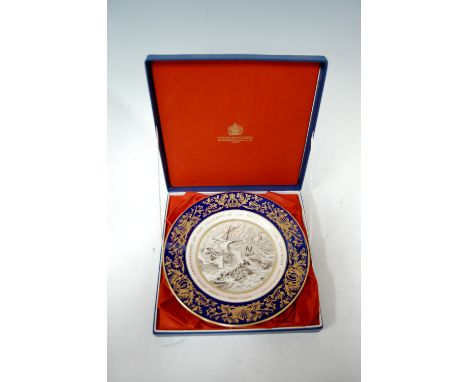 Four boxed Royal Worcester The Royal National Lifeboat Institution 1824-1974 limited edition collectors' plates, each from an