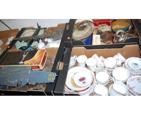 A large collection of miscellaneous items to include Royal Albert part tea service in the Serena pattern, Duchess June Bouque