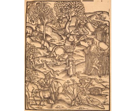 Vergil (Publius Vergilius Maro): Opera cum decem commentis, docte et familiariter exposita … 2 Tle. in 1 Bd. (Lyon: J. Crespi