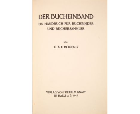 Bogeng, Gustav Adolf Erich: Geschichte der Buchdruckerkunst. 2 Bde. Hellerau und Berlin: Demeter-Verlag 1930-41. 34 x 24,3 cm