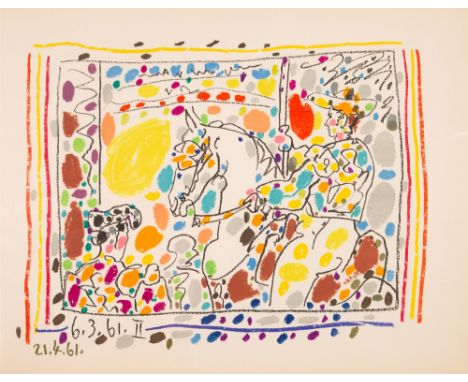 PABLO PICASSOJAIME SABARTÉS: "A los toros" mit Picasso. (Aus dem Französ. übers. von U. R. Hemmerich). Monte-Carlo: André Sau