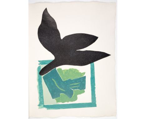 GEORGES BRAQUEGUILLAUME APOLLINAIRE: Si je mourais là-bas. Paris: L. Border 1962. 47 x 36,5 cm. Mit 18 (davon 15 farb.) OrHol