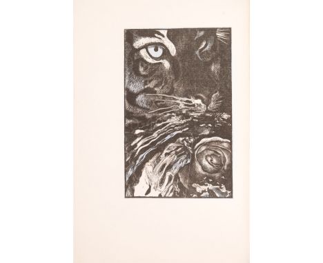 JÜRGEN WÖLBINGJORGE LUIS BORGES: Rose &amp; Blau. Bayreuth: Bear Press 1998. 28,2 x 18,7 cm. Mit 31 t. blattgr. zweifarbigen 