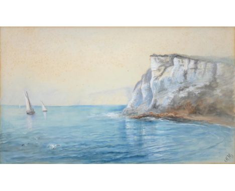 ENGLISH SCHOOL, COASTAL LANDSCAPE, SIGNED WITH INTIALS A H, WATERCOLOUR, 32 X 55CM AND AFTER RICHARD FISHER, LAKE DISTRICT LA