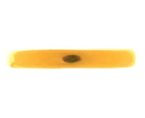A 22CT GOLD WEDDING RING, BIRMINGHAM 1894, SIZE U, 4G++LIGHT WEAR CONSISTENT WITH AGE