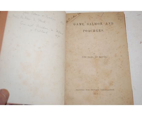 Elliot G.F.S, Border Sketches, large 4to, to pp241, first 4 parts, proof copy with manuscript amendments; Elliot Arthur D. (E