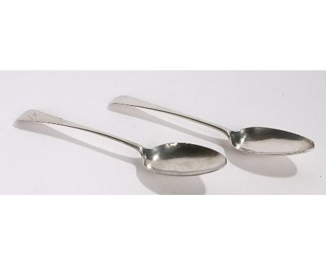 George III silver table spoon, London 1803, maker William Eley &amp; William Fearn, George III silver tablespoon, London 1804