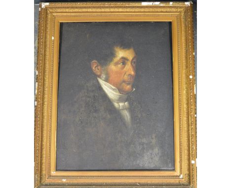 OIL ON BOARD PORTRAIT OF A GENTLEMAN 22'X17'