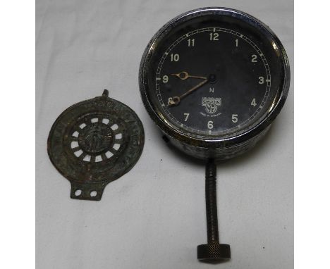 RAC CAR BADGE & SMITHS CAR CLOCK  