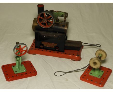 MAMOD STATIC STEAM ENGINE, HAMMER & POLISHING WHEEL  