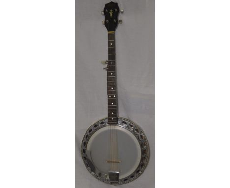 HOHNER GERMAN 5 STRING BLUEGRASS BANJO SCRUGGS STYLE 25.5" SCALE ARCH TOP TONE RING &amp; HEAD OF 11" &amp; A 14"