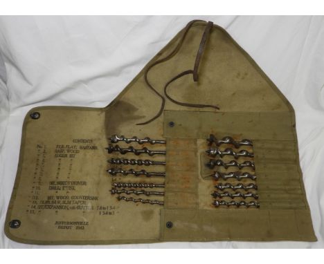 1942 USA CARPENTERS/WHEELWRIGHTS TOOL KIT JEFFERSON DEPT  