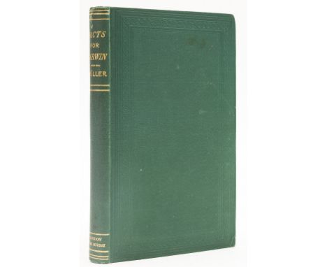 Darwin (Charles).- Müller (Fritz) Facts and Arguments for Darwin, translated by W.S. Dallas, first edition in English, wood-e