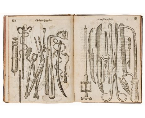 Gunpowder.- Battlefield surgery.- Clowes (William) A profitable and necessarie booke of observations, for all those that are 