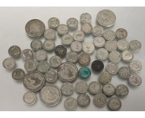 Large bag of pre 1947 silver (all 50%) 2,305g, some a little better, mostly scrap
