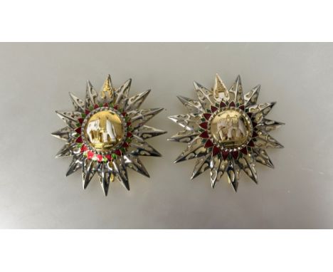 Thailand Kingdom: Order of the White Elephant, 1st class, Knight's Grand Cross 80mm, silver, gilt and enamel, modern manufact