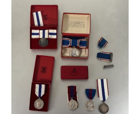 Coronation and Jubilee medals. Coronation 1911, Coronation 1937, Coronation 1953, Queen's Silver Jubilee (6)