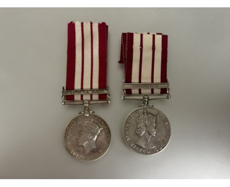 Naval General Service medal 1915-62, clasp CYPRUS, unnamed copy and a GEO V clasp YANGTZE 1949 a good quality copy in silver 