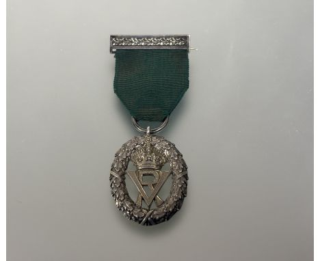 VOLUNTEER OFFICER'S DECORATION, hallmarked silver, London 1892 R&amp;S Garrard &amp; Co.
