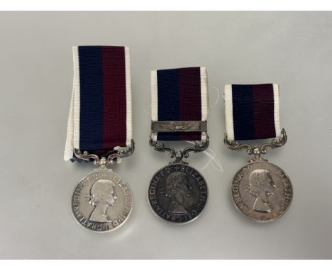 Royal Air Force L.S.G.C. medal EIIR 574180 CH TECH. S.W. CURRALL RAF&nbsp;with extra bar SGT. R. CUTTING (W4276244) RAF, and 
