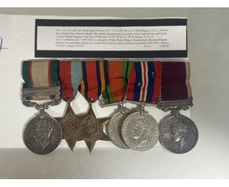 Indian General Service medal group of six.&nbsp; Indian General Service medal 1936-39, clasp North West Frontier 1937-39 3149