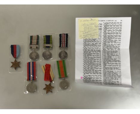 A fine Second War North Africa Military Medal group and El Alamein Royal Tank Regiment Casualty Military Medal GEO VI (788335