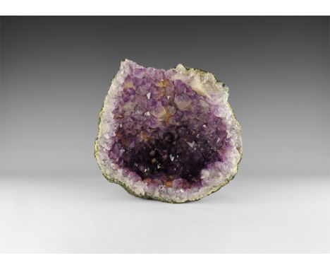 A large amethyst geode section with well-formed and richly coloured amethyst crystals. See Bonewitz, Dr. Ronald Louis, Rocks 