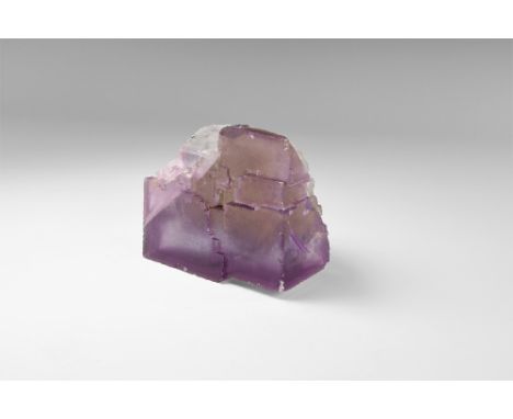 A fine, large, multiple growth cube of transparent purple fluorite from the Tri-State region of the USA. See Bonewitz, Dr. Ro
