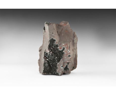 A fine specimen of specular hematite on massive hematite, from Cumbria. See Bonewitz, Dr. Ronald Louis, Rocks & Minerals, 200