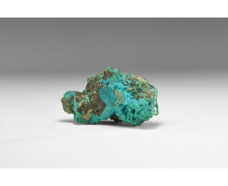 A specimen of the copper silicate chrysocolla, on matrix. See Bonewitz, Dr. Ronald Louis, Rocks & Minerals, 2008, p.266. 148 