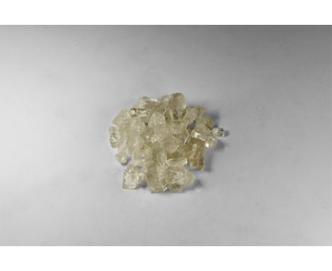 A group of seventy eight Goshenite (colourless beryl) pieces (1,025 carats) with rainbow reflections. See Bonewitz, Dr. Ronal