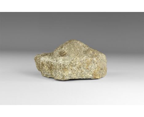 A large piece of Trachyte crystal with old Gregory Bottley & Co label reading: ' No. 31, Trachyite, Eifel, Germany'. See Bone