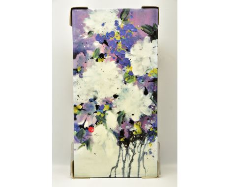 DANIELLE O'CONNOR AKIYAMA (CANADA 1957) 'POSTERITY I', a signed limited edition box canvas print depicting blossoms,86/195 wi
