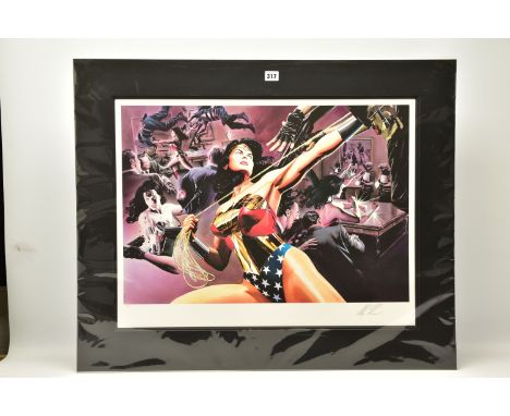 ALEX ROSS FOR DC COMICS (AMERICAN CONTEMPORARY) 'WONDER WOMAN: DEFENDER OF TRUTH', a signed limited edition print on paper, 1