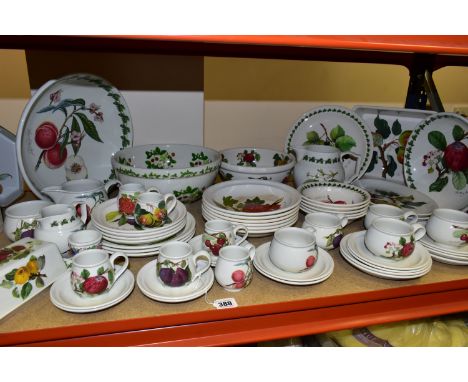 A QUANTITY OF PORTMEIRION DINNER WARES, comprising a large Summer Strawberries bowl (badly cracked and damaged), a Pomona pat