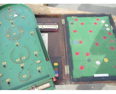1960's Chad Valley works, Harborne England Bagatelle board, late 1960 - 1970 Snook - A - Dart (2) 