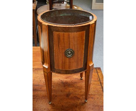 An Edwardian inlaid planter, 30cm by 50cm