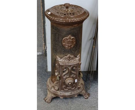 A French enamel stove, 85cm high