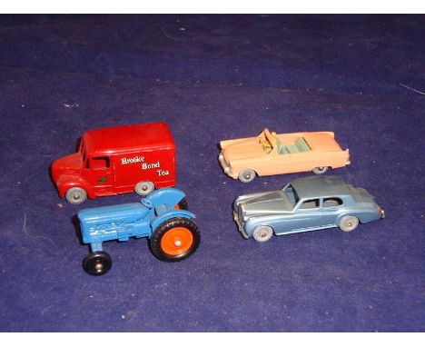 A group of unboxed Matchbox original series 1-75 models including a number 39 Ford Zodiac Convertible, a number 44 Rolls Royc
