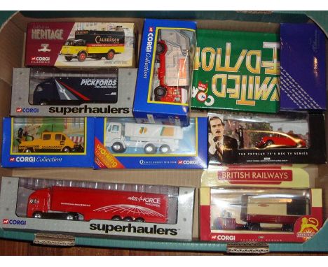 A group of mixed diecast all by Corgi, inlcuding a pair of Corgi Superhaulers.  VG-E in G-VG boxes (10)
