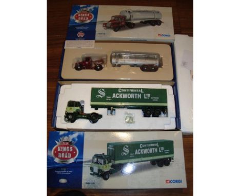 A pair of Corgi 1:50 Scale articulated lorries comprising a CC10701 British Oxygen Company together with a CC12602 CRTS (Ackw