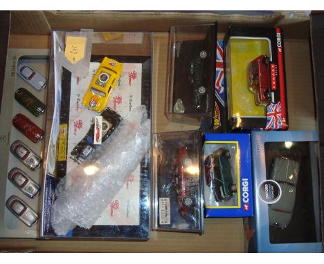 A tray of mixed boxed diecast, to inlcude two Corgi Minis. E in VG-E boxes. (9)