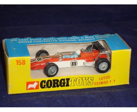 A Corgi 158 Lotus Climax F1 car VG-E in G-VG box